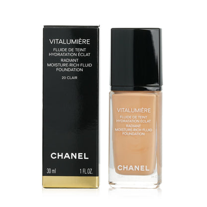 Chanel Vitalumiere Radiant Moisture Rich Fluid Foundation - #10 Limpide  30ml/1oz