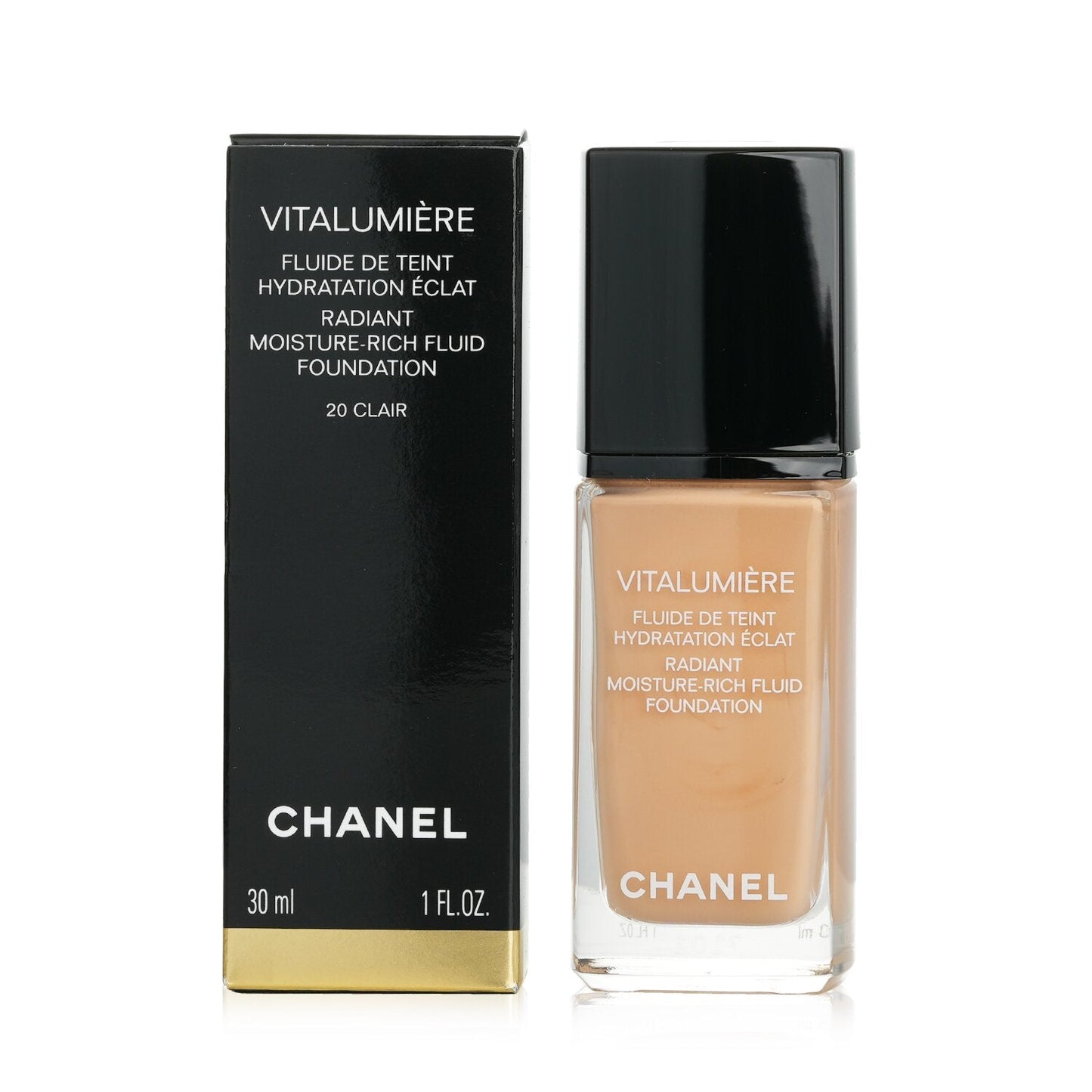 Chanel Vitalumiere Radiant Moisture Rich Fluid Foundation - #10 Limpide  30ml/1oz