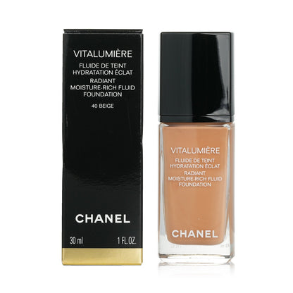 Chanel Vitalumiere Radiant Moisture Rich Fluid Foundation - #50 Naturel  30ml/1oz