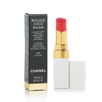 Chanel Rouge Coco Baume Hydrating Beautifying Tinted Lip Balm - # 922 Passion Pink  3g/0.1oz