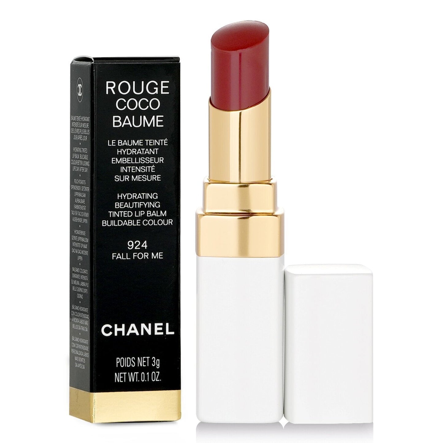 Chanel Rouge Coco Baume Hydrating Beautifying Tinted Lip Balm - # 754 Tender Peach  3g/0.1oz