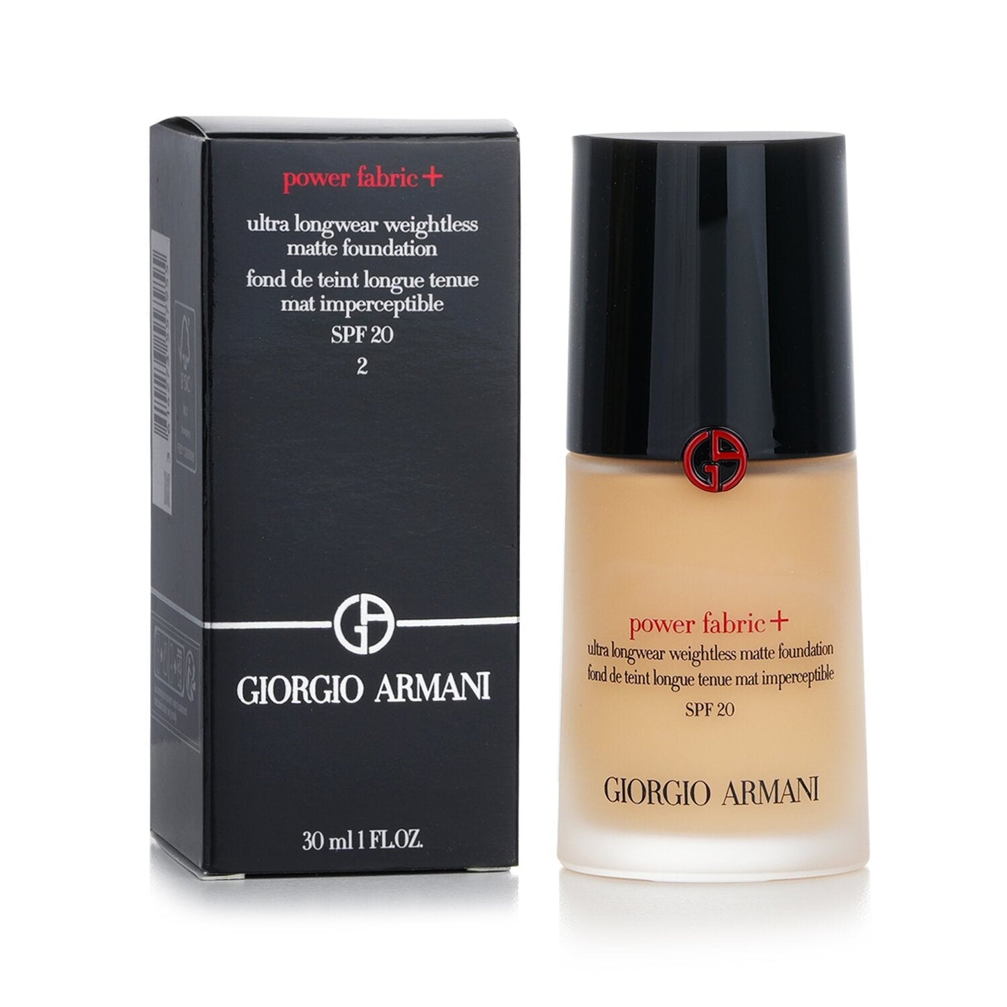 Giorgio Armani Power Fabric+ Ultra Longwear Weightless Matte Foundation SPF 20 - # 2.75  30ml/1oz