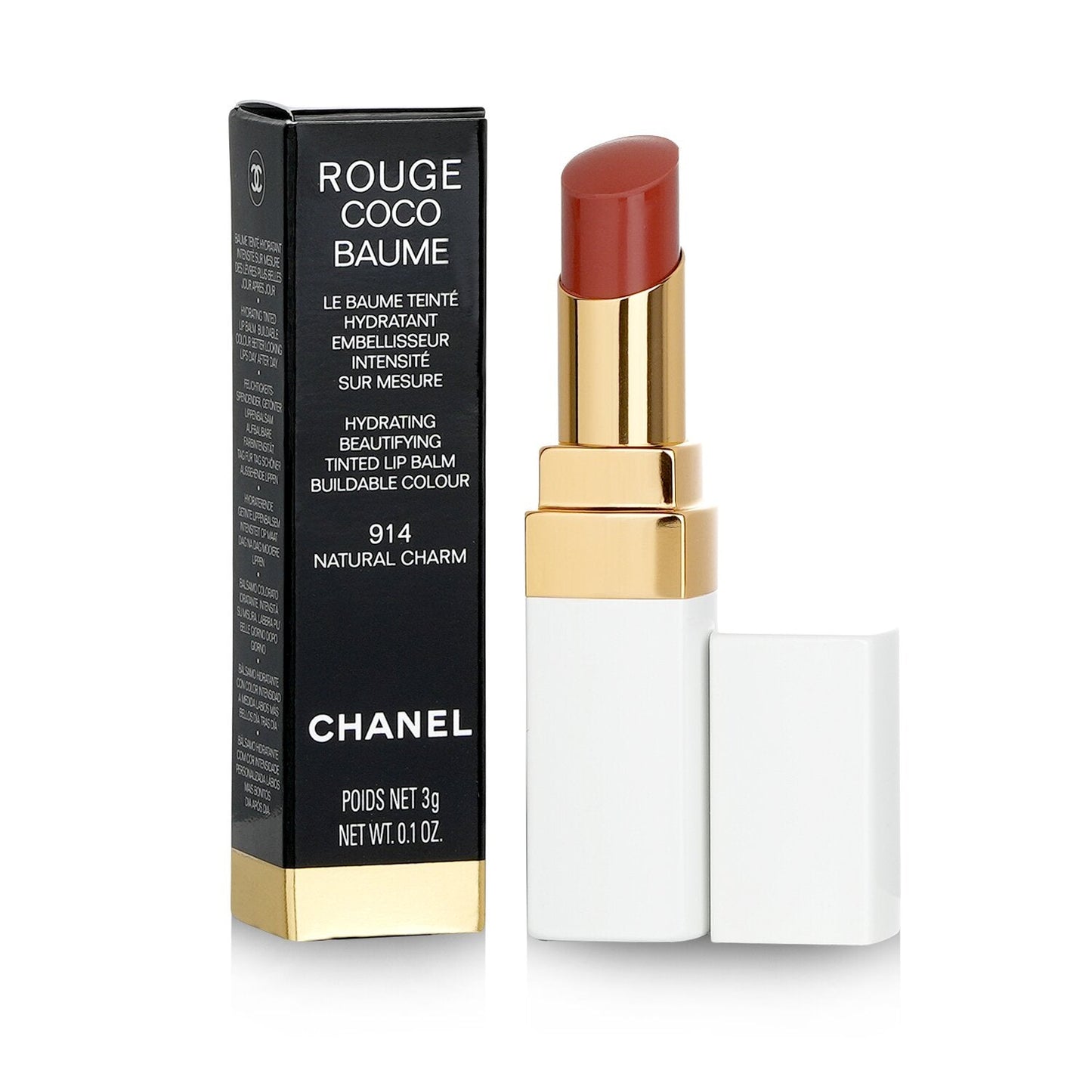 Chanel Rouge Coco Baume Hydrating Beautifying Tinted Lip Balm - # 920 In Love  3g/0.1oz