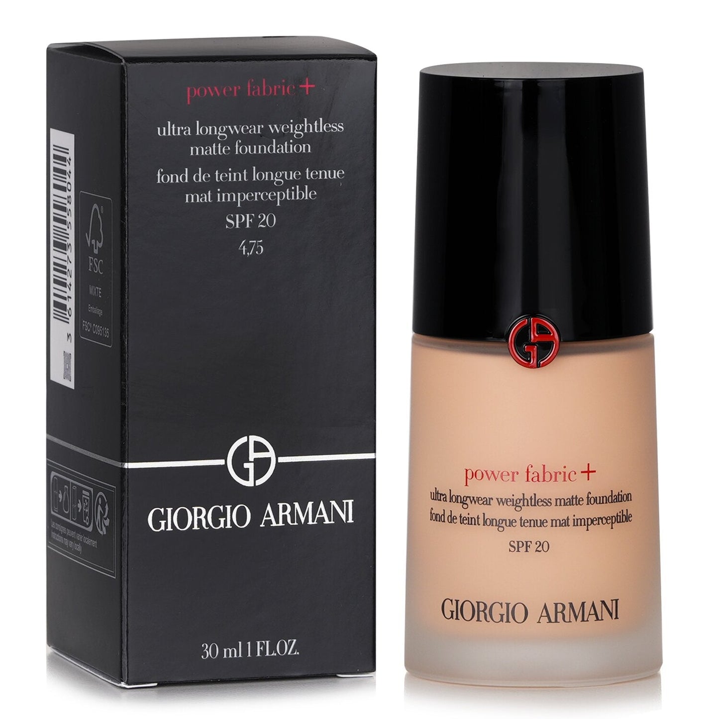 Giorgio Armani Power Fabric+ Ultra Longwear Weightless Matte Foundation SPF 20 - # 5.75  30ml/1oz