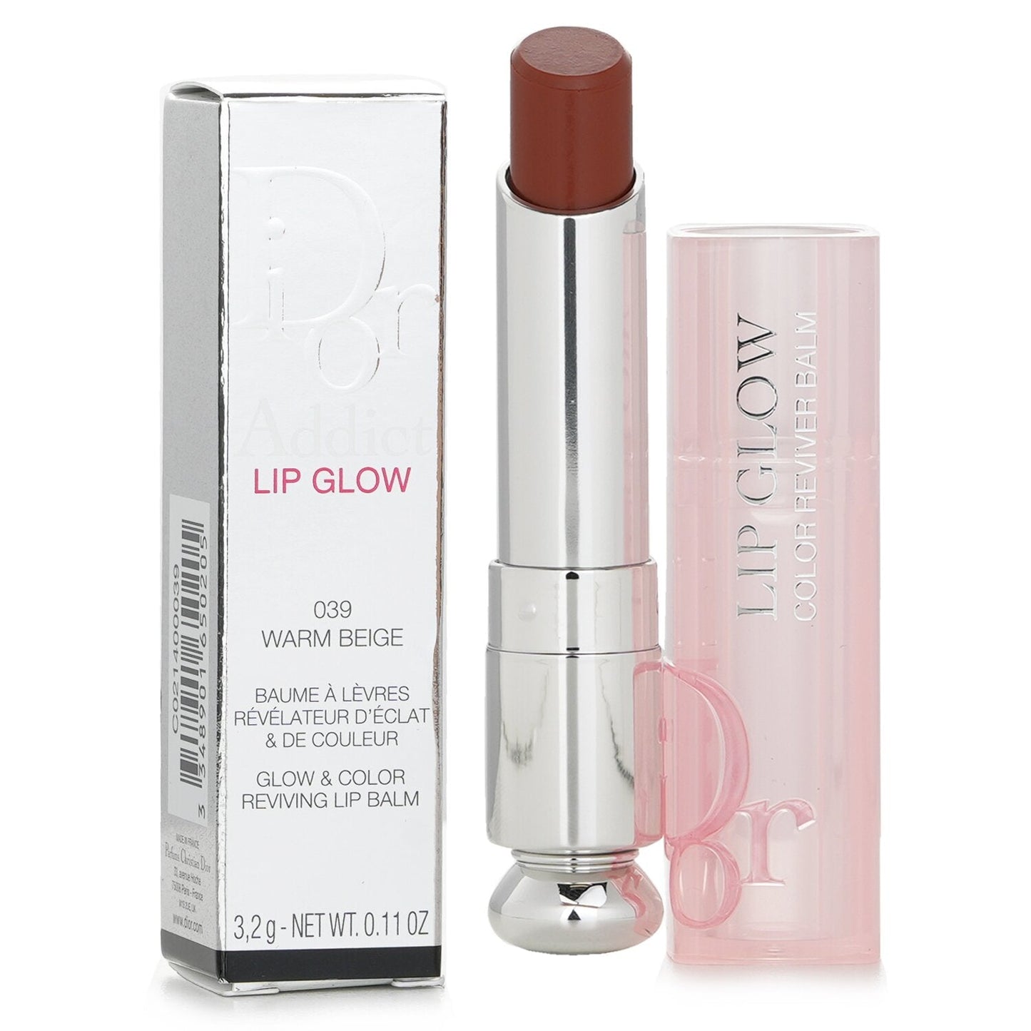 Christian Dior Dior Addict Lip Glow Reviving Lip Balm - #001 Pink (With box from Seasonal Set)  3.2g/0.11oz