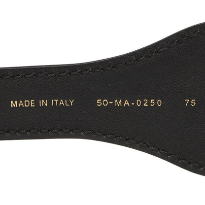 Dior Belt Size 75 Navy Beige Canvas Leather