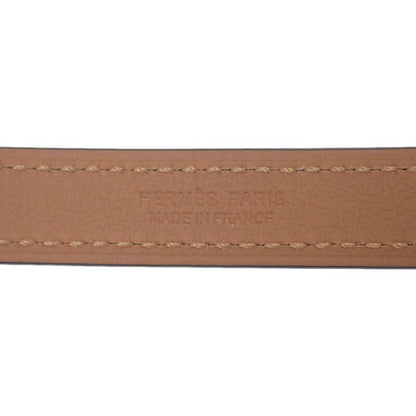 Hermes Pop H 15 Belt Veau Epsom Etoupe Brown Pink Gold Hardware