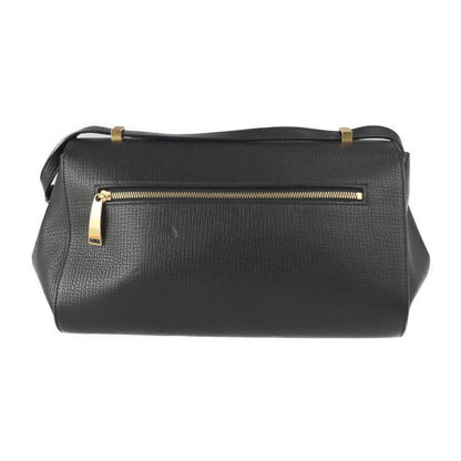 Bottega Veneta Angle Shoulder Bag Calf Leather Black