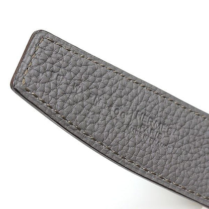 Hermes Belt Buckle H & Leather 32 Box Calf 135 Vaux Togo Black Ethane