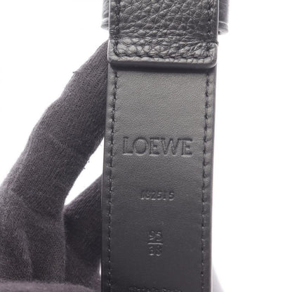 Loewe Belt Chunky Anagram Black Leather