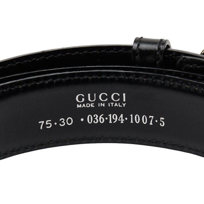 Gucci Belt Size 75 30 036 194 1007 5 Black Leather