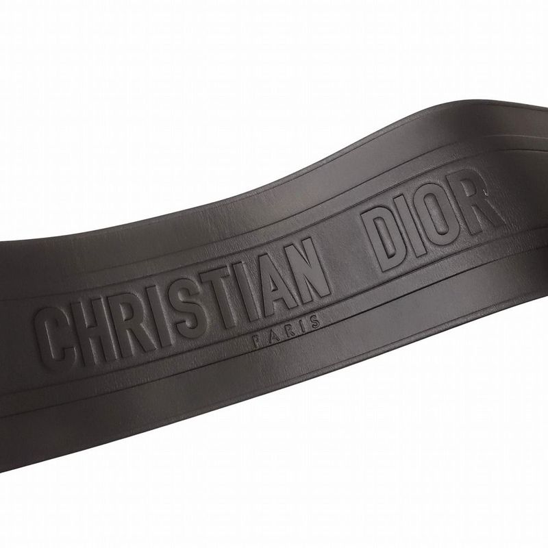 Christian Dior Logo Belt Corset Leather Double Waist Gold Hardware TNT