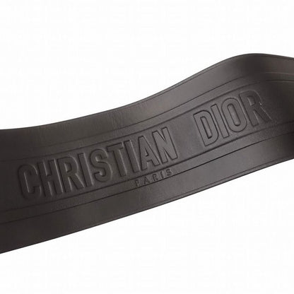 Christian Dior Logo Belt Corset Leather Double Waist Gold Hardware TNT