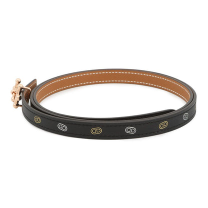 Hermes Belt Gallopin Surmer Black Gold Pink 90