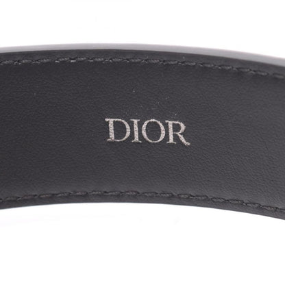 Dior Belt CD Logo Black Leather