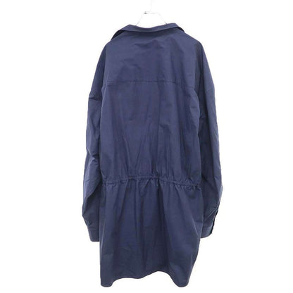 Balenciaga Mini Shirt Dress Overshirt Navy 34