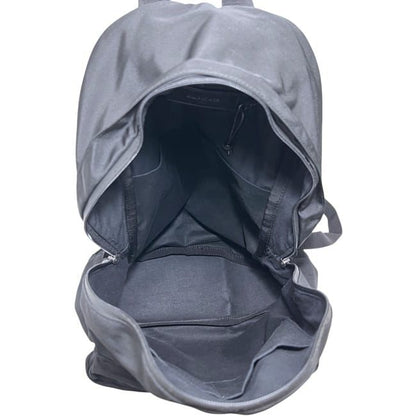 Balenciaga Backpack Black Leather Canvas