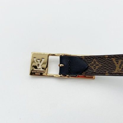 Louis Vuitton Belt LV Duo Reversible Brown Black Monogram