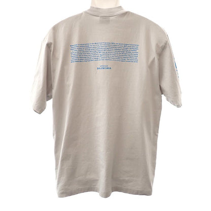 Balenciaga Wfp Logo T-Shirt XS Short Sleeve Cotton Gray