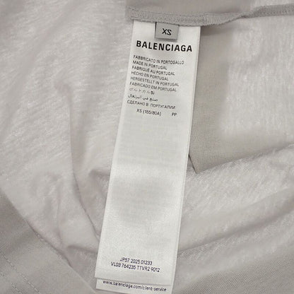 Balenciaga Wfp Logo T-Shirt XS Short Sleeve Cotton Gray