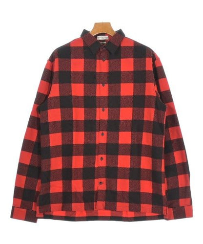 Balenciaga Casual Shirt Wool Red Black