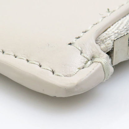 Balenciaga Card Case Leather Ivory