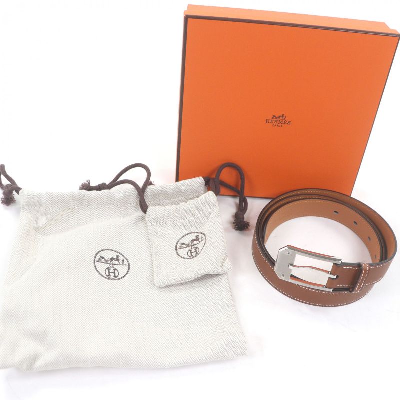 Hermes Andy 26 Fauve Vau Balenia Leather Belt 95