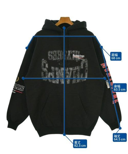 Balenciaga Hoodie Cotton Black