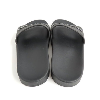 Balenciaga Pull Slide Rubber Sandals Black