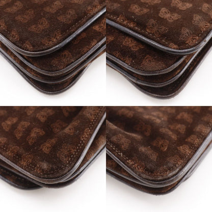 Bottega Veneta 3Way Shoulder Butterfly Pattern Suede Brown Tote Bag