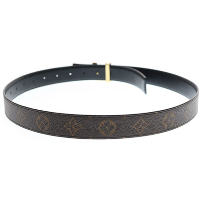Louis Vuitton Reversible Logo Buckle Monogram Belt Brown