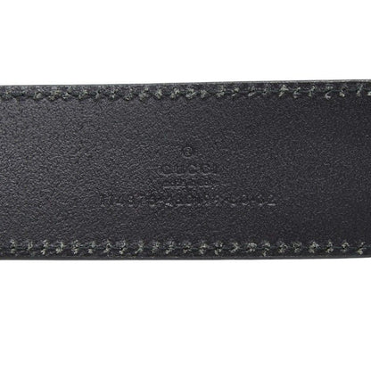 Gucci Interlocking Belt 32 Black Leather
