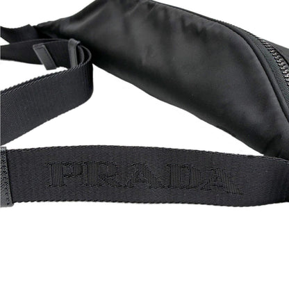 Prada Re-Nylon Sapphia Leather Belt Bag Black