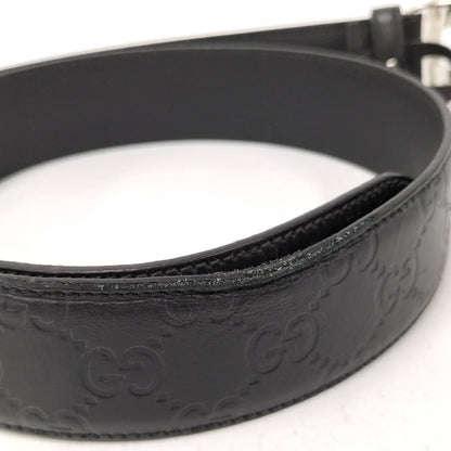 Gucci Interlocking Belt Leather Black