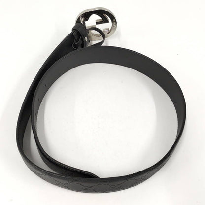 Gucci Interlocking Belt Leather Black