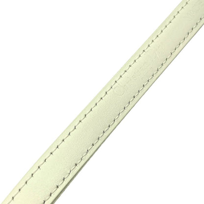 Dior Thin Belt Narrow White Leather Sophisticated Simple Looks Great