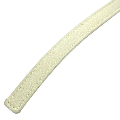Dior Thin Belt Narrow White Leather Sophisticated Simple Looks Great