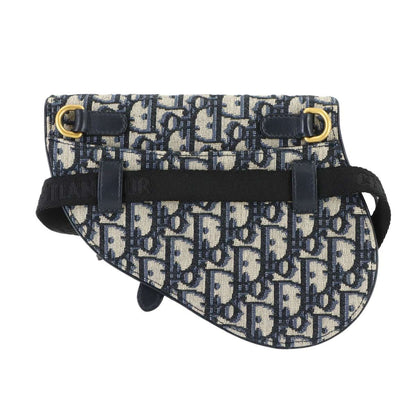 Dior Oblique Saddle Belt Pouch Waist Bag Canvas Leather
