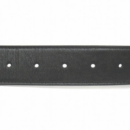 Dior Oblique Perforated Leather Belt Reversible CD Logo Silver Black