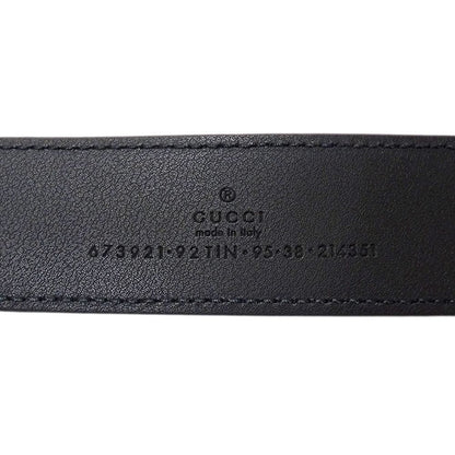 Gucci Belt Interlocking GG Supreme Leather Black Cool