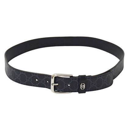 Gucci Belt Interlocking GG Supreme Leather Black Cool