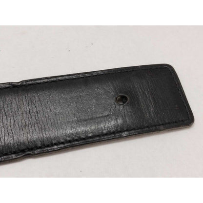 Hermes Belt Black Brown Leather