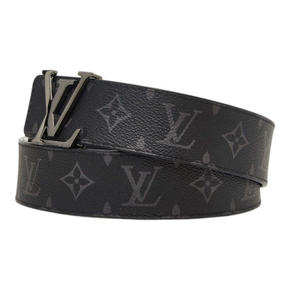 Louis Vuitton Monogram Eclipse Belt LV Initial 40 mm Reversible 38 Black Leather