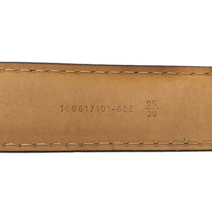 Fendi Leather Print Belt 95 Navy