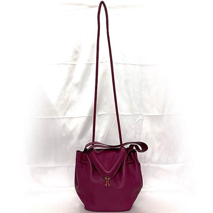 Bottega Veneta 2-Way Bag Purple Beak Drawstring Leather
