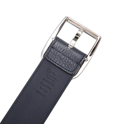 Gucci Belt 85 34 Navy Leather
