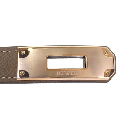 Hermes Kelly 18 Belt Veau Epsom Beige Etoupe Gold