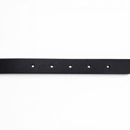 Dior Reversible CD Logo Buckle Leather Belt Black White Gold 85