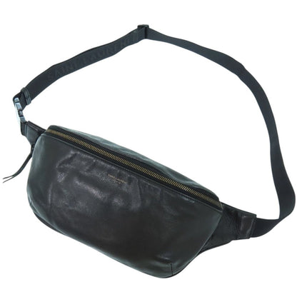 Saint Laurent Paris Leather Belt Bag Black