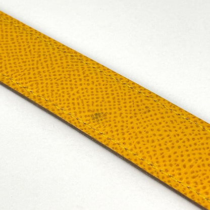 Hermes Constance Reversible Belt Leather Yellow Brown